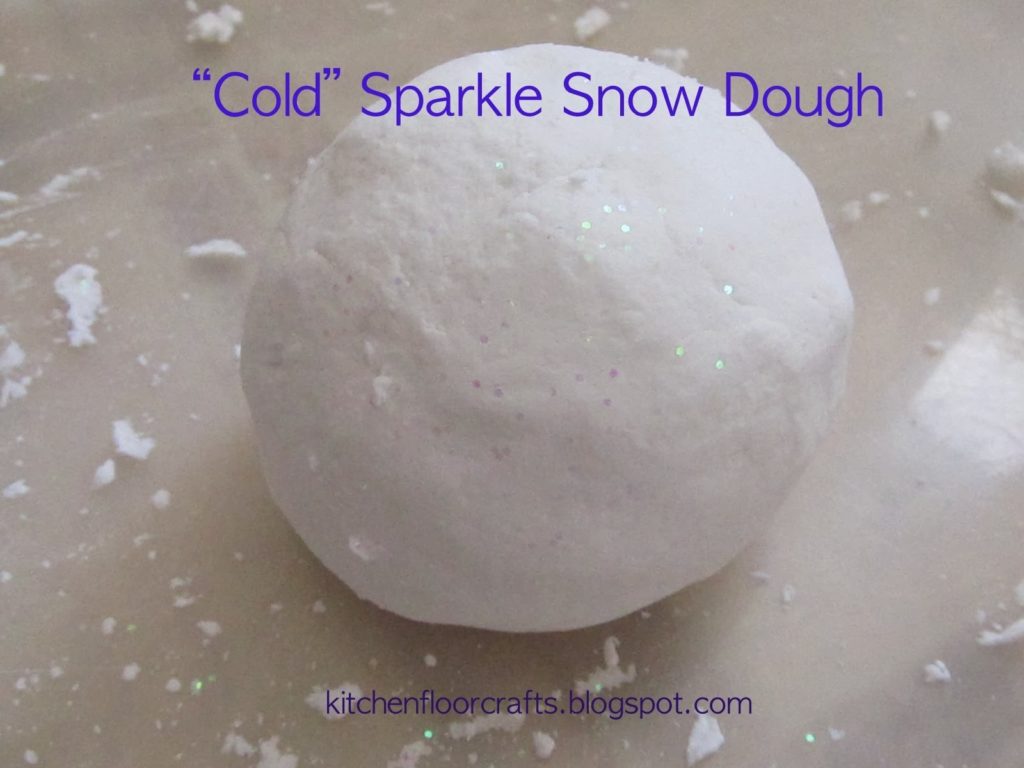 Sparkle snow dough