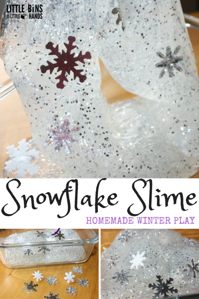 Winter snowflake slime