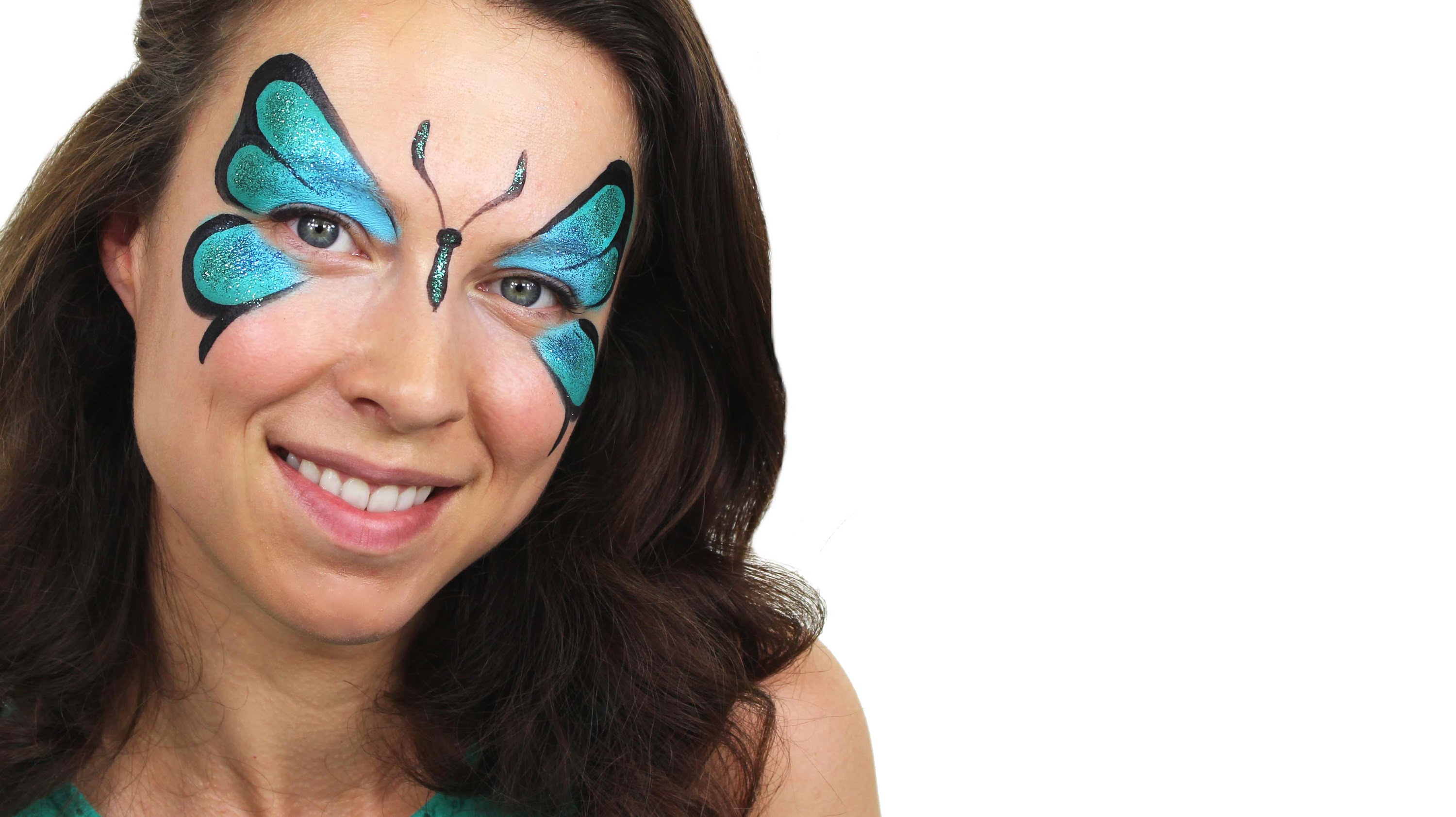 Butterfly face paint tutorial