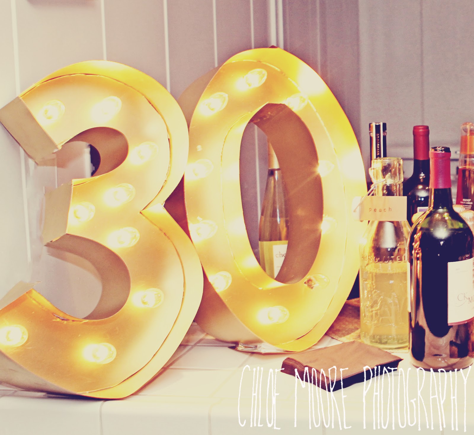 Diy 30 marquee