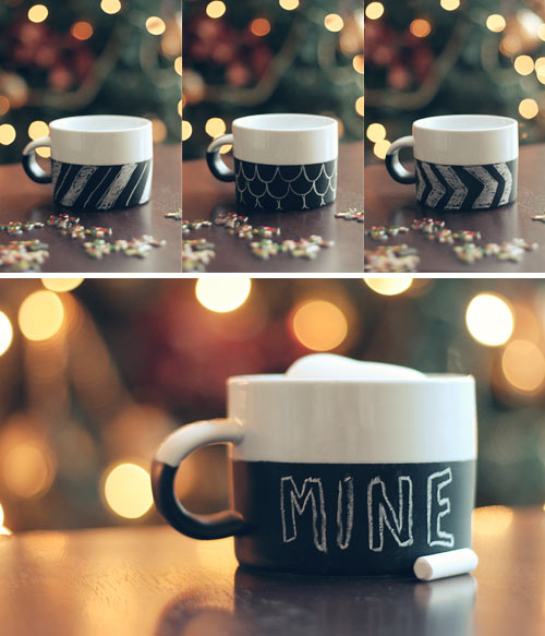 Diy chalkboard mug