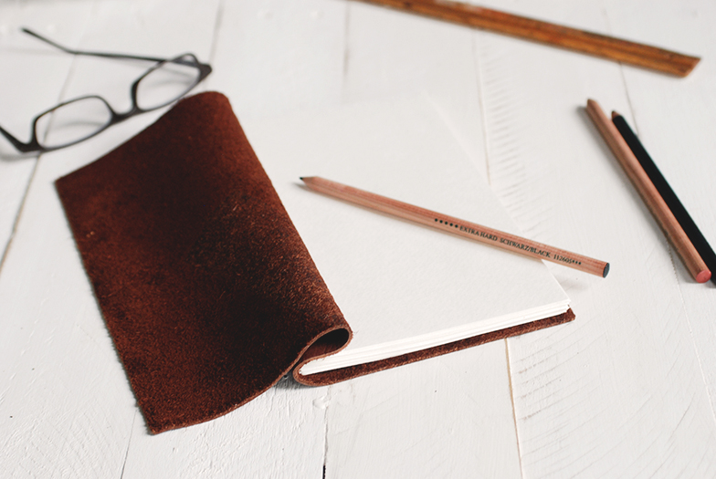 Leather Sketchbook - Cute Christmas Gift for Your Boyfriend