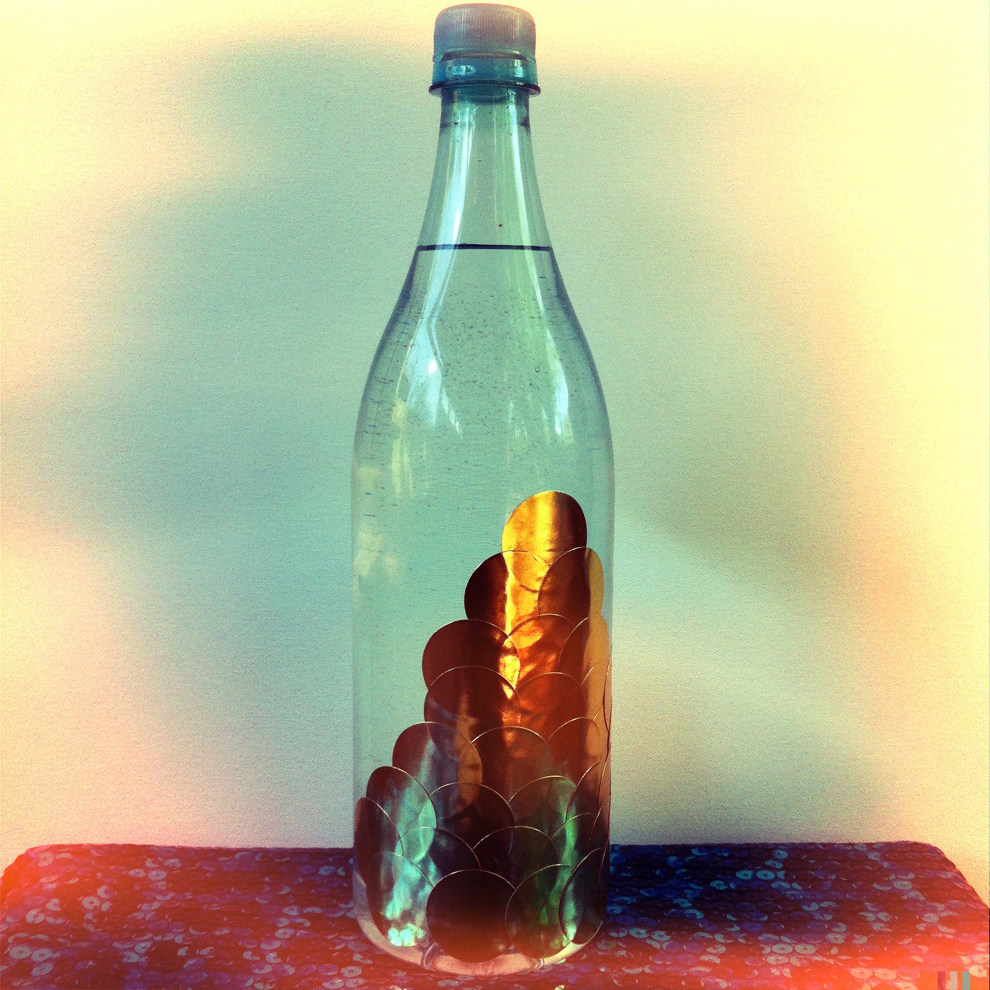 Diy mermaid water bottle