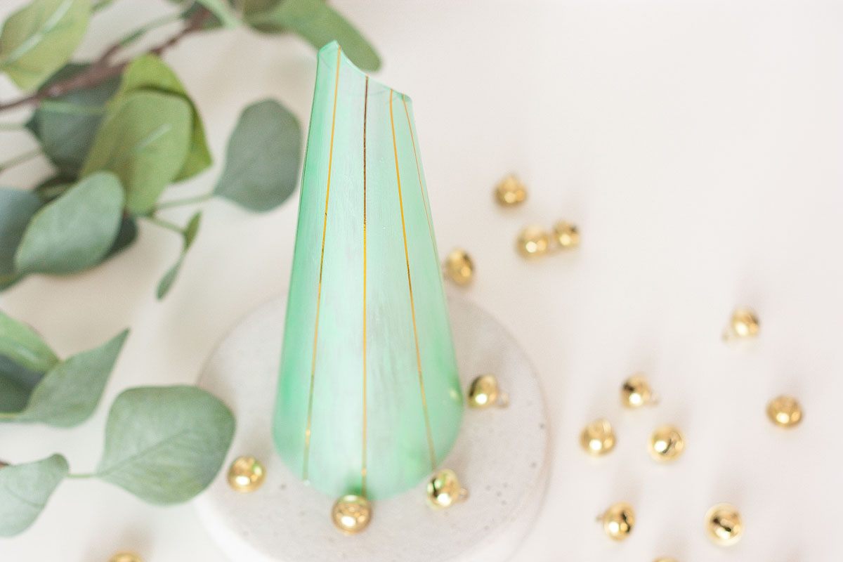 Diy modern cone christmas tree set1