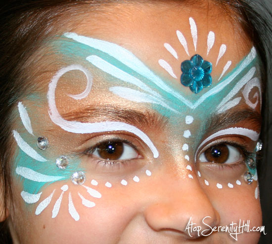 Diy princess fairy face paint