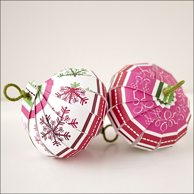 Paper Festive Christmas Ornaments