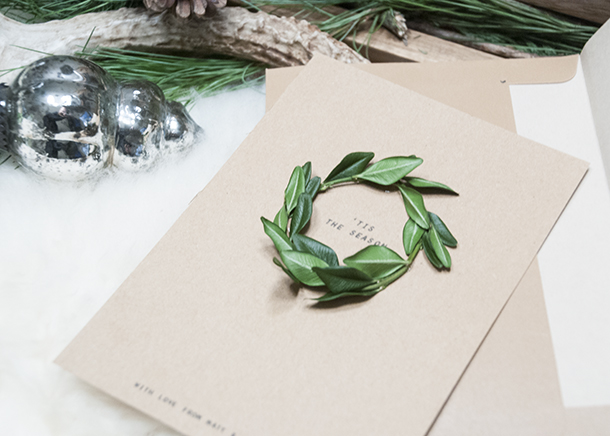 Tiny Wreaths - Handmade Christmas Card Idea