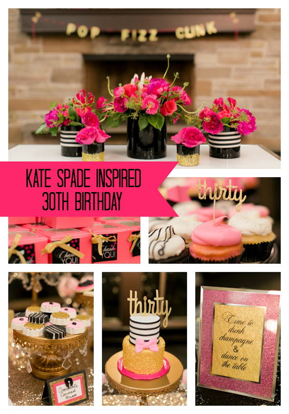 Kate spade inspired 30 birthday party