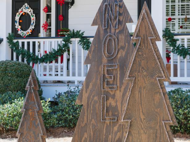 Nailhead Trees - Porch Christmas Tree