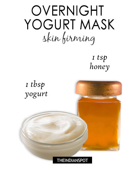 Overnight yogurt mask