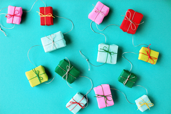Paper Christmas Decorations - Mini Gifts