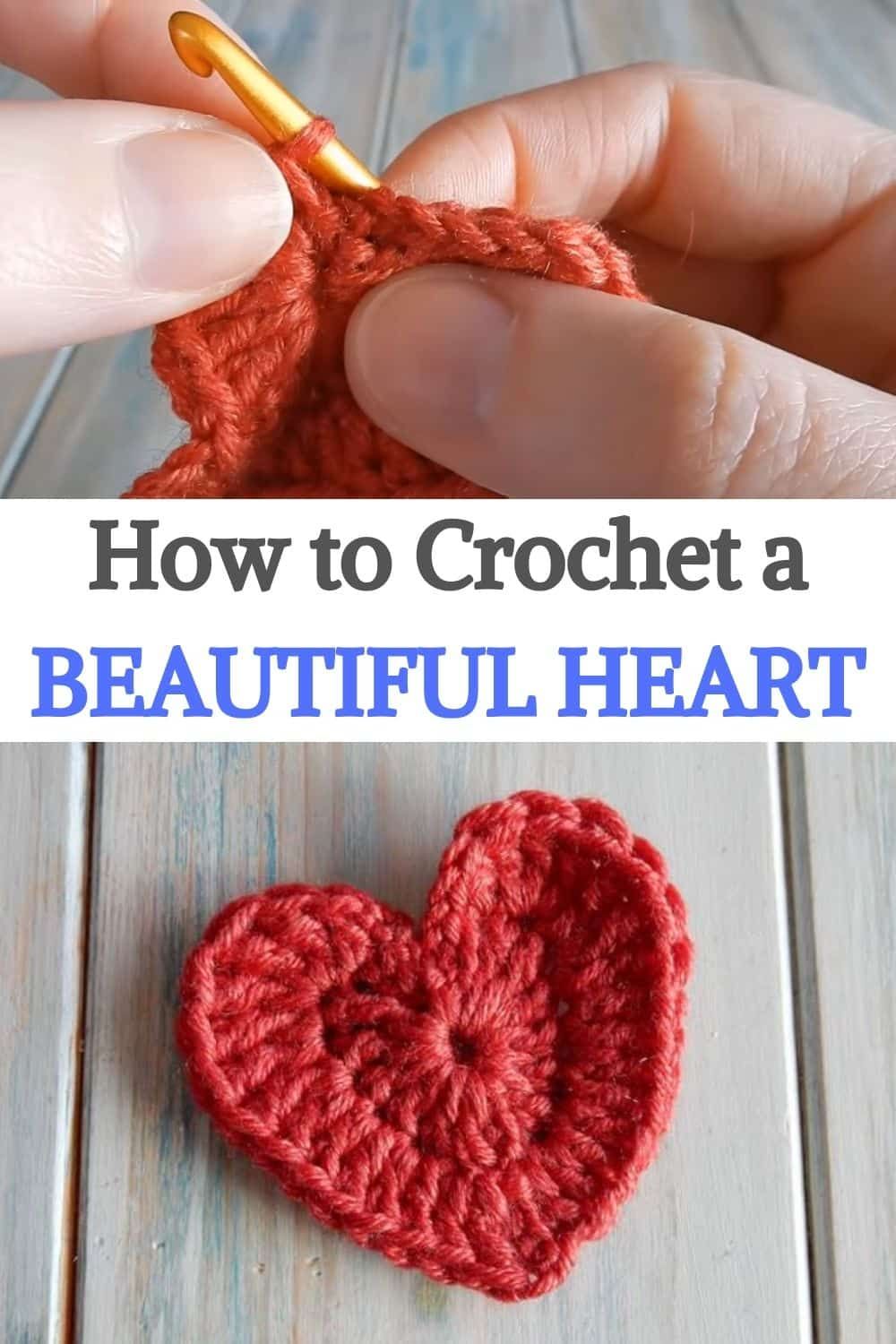 Beautiful heart applique valentine's day crochet patterns