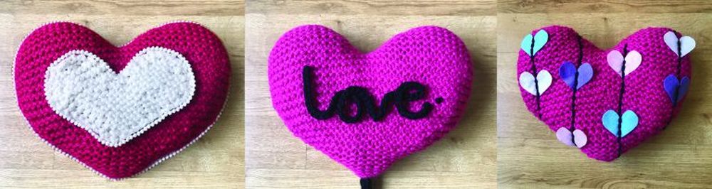 Chunky love cushion valentine's day crafts for preschoolers