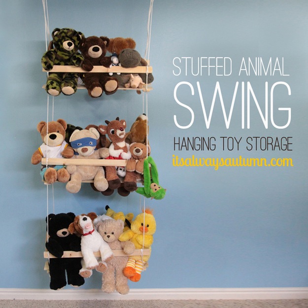 Diy stuffed animal swing