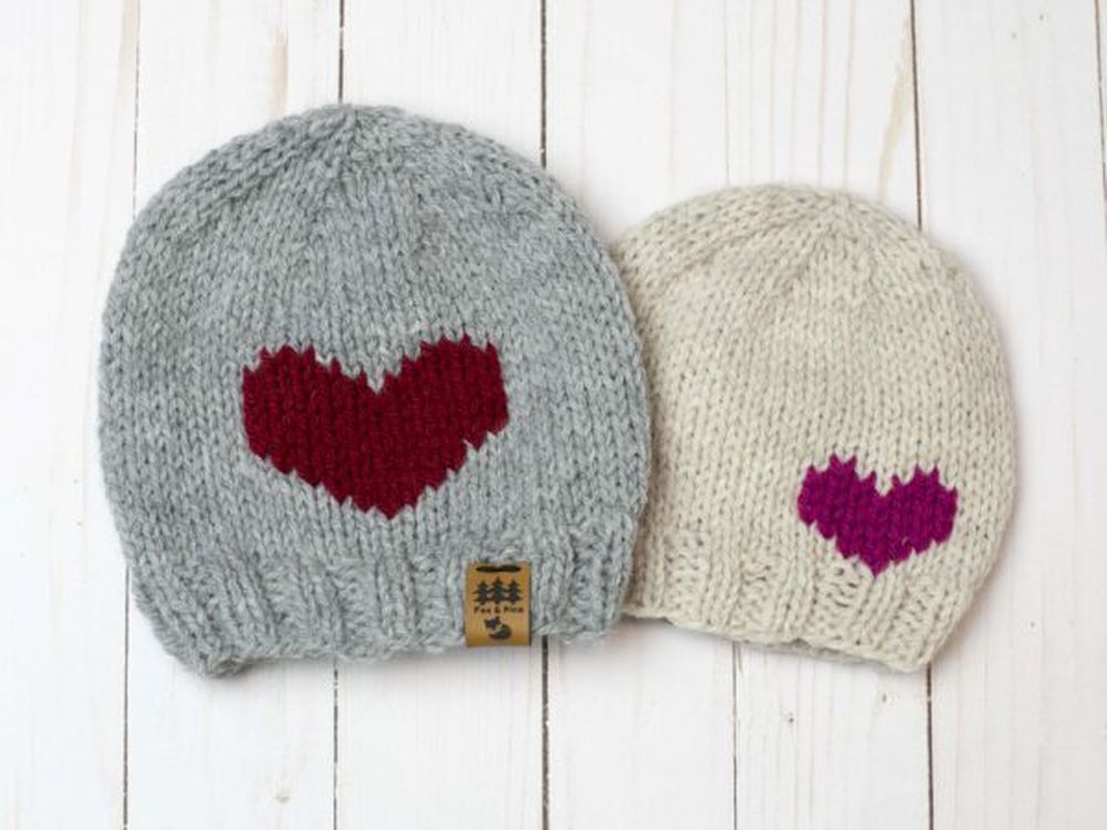 Hats with little hearts valentine's day crafts 