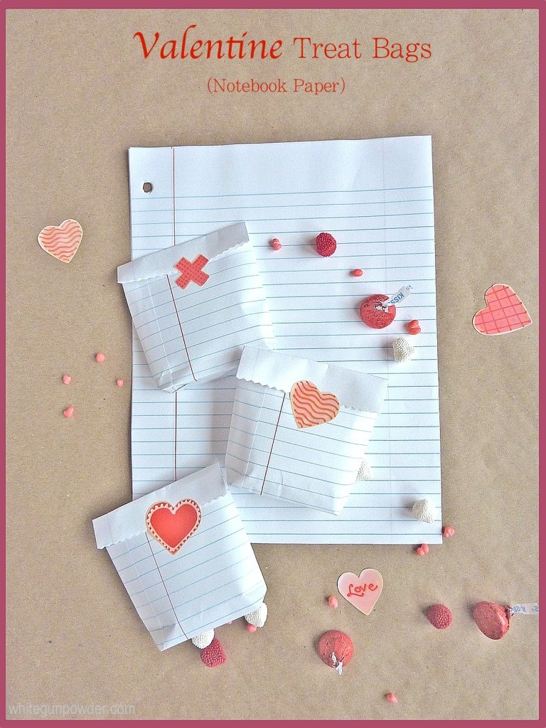 Notepaper Treat Bags - Coworkers Valentine's Day Gifts