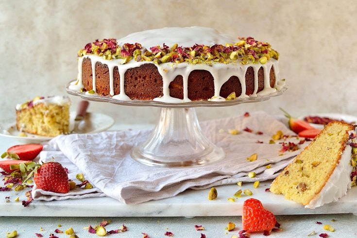 Persian love cake - a perfectly romantic cake for Valentine's day!