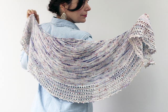 Spindrift shawl