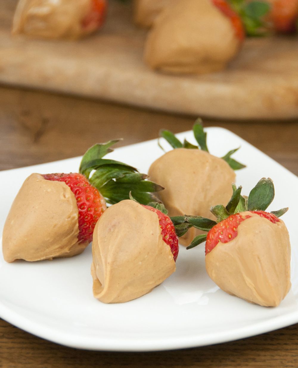 Strawberries dipped in peanut butter valentine strawberries 