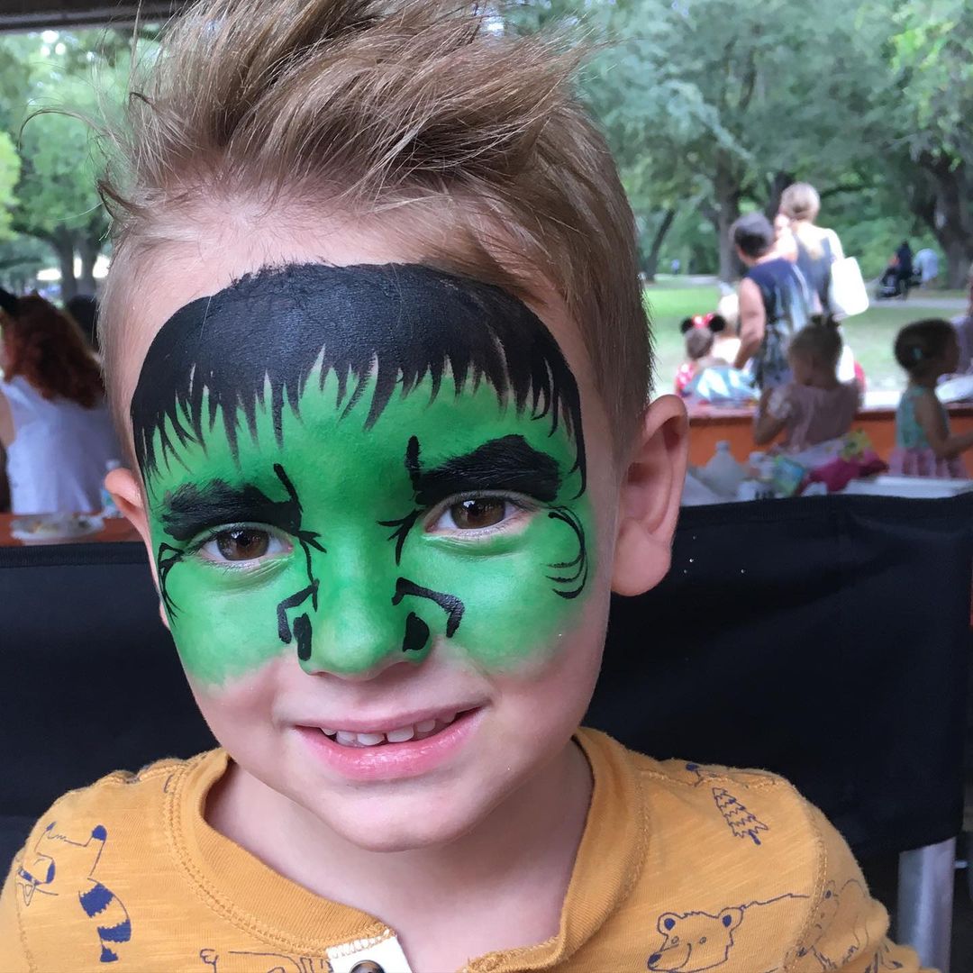 Easy Hulk Face Paint