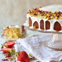 Persian love cake - a perfectly romantic cake for Valentine's day!