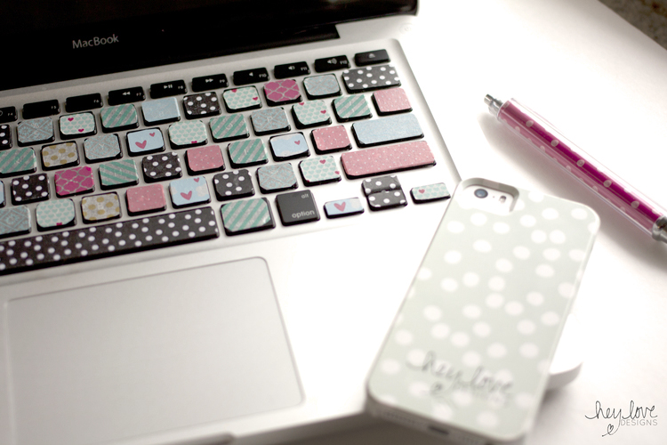 Washi tape keyboard