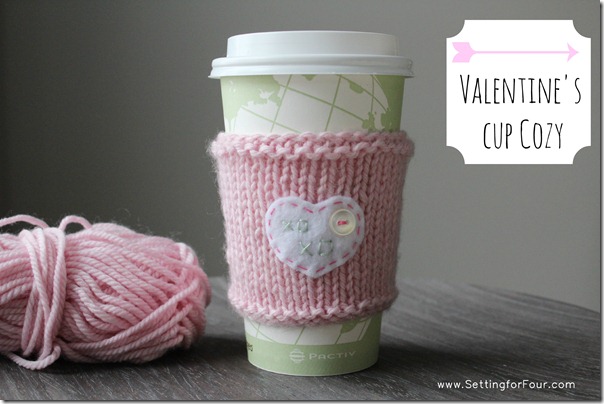 Cup Cozy - Valentine's Day Crafts