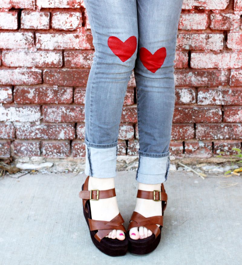 Heart Jeans - Valentine's Day Crafts for Her