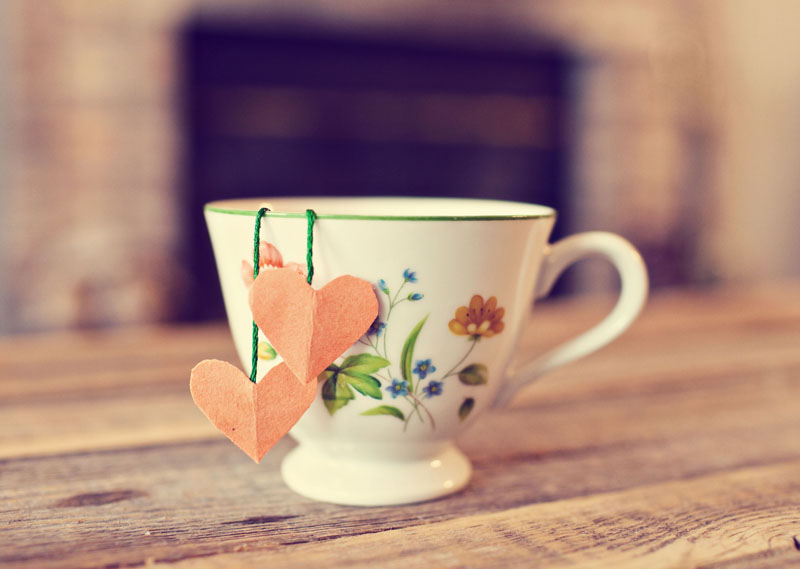 Heart Tea Bags - Valentine's Day Crafts
