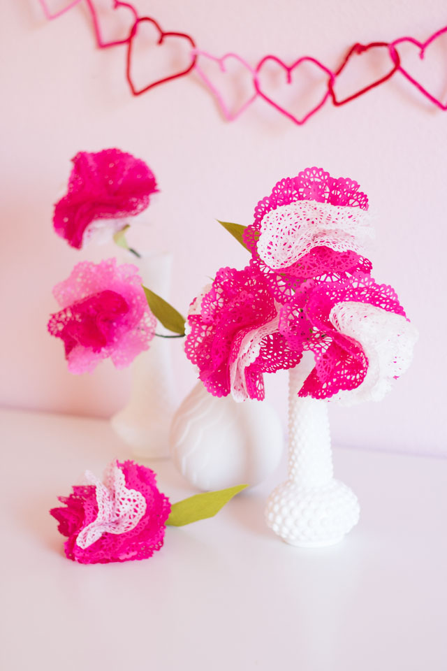 Paper Doily Flower Bouquet - Valentine's Day Gifts For Her