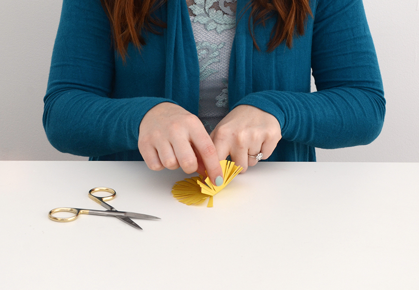 Diy paper flower step 3