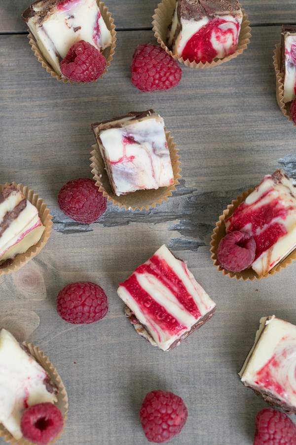 Raspberry Marble Fudge - Valentine Cake Idea