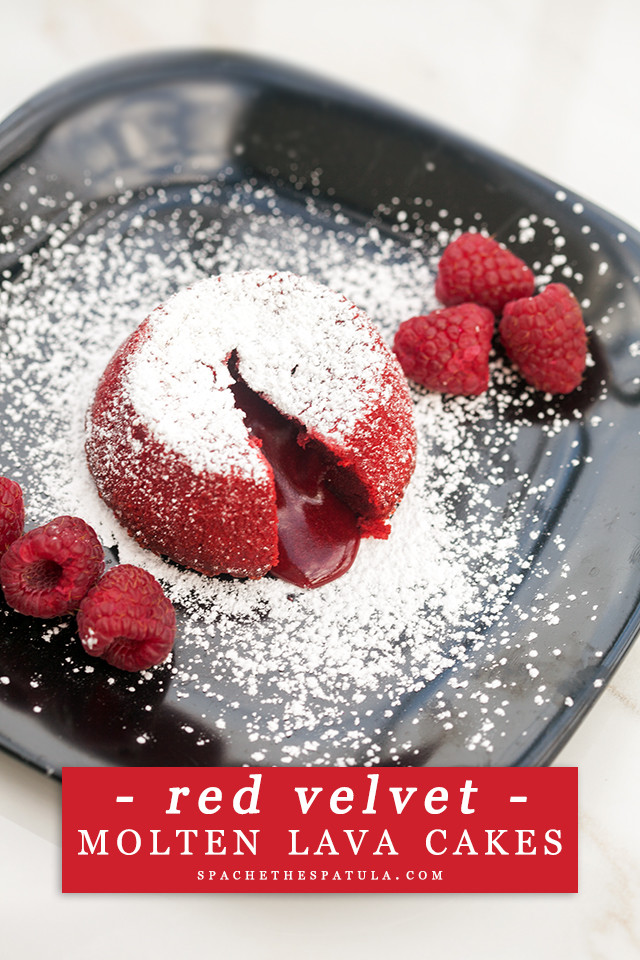 Red velvet lava cake recipe