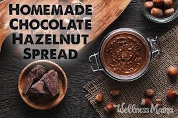 Homemade chocolate hazelnut spread
