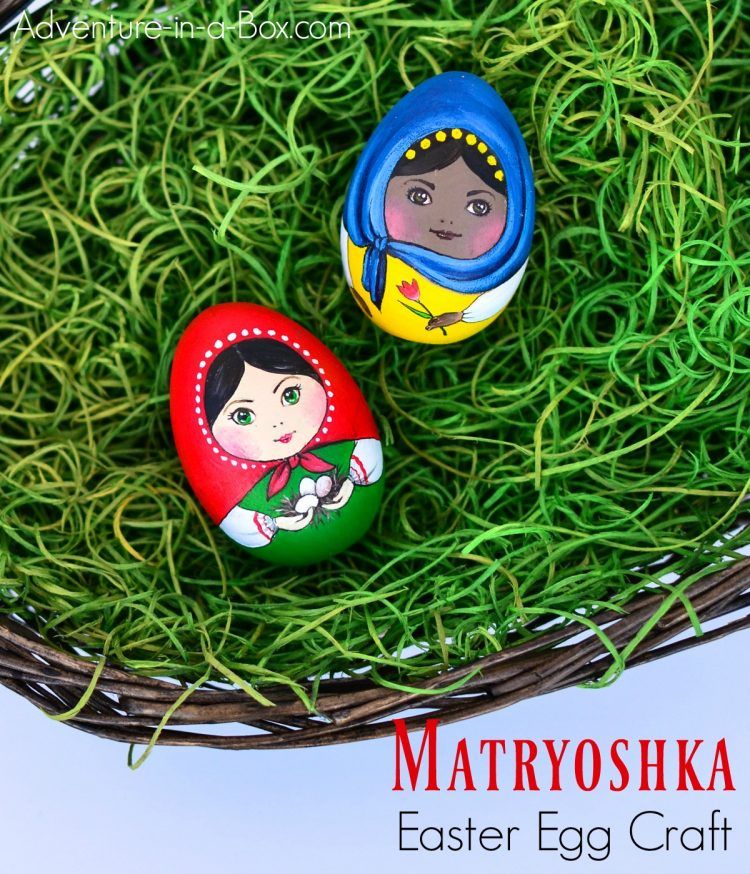 Matryoshka easter eggs