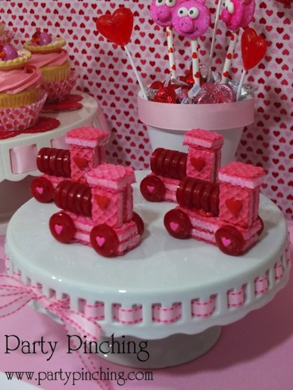 Pink Wafer Valentine's Day Dessert