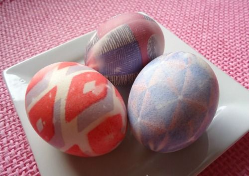 Silk tie easter eggs