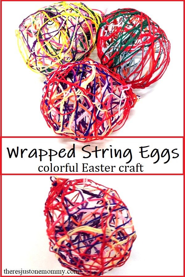 Wrapped string easter eggs