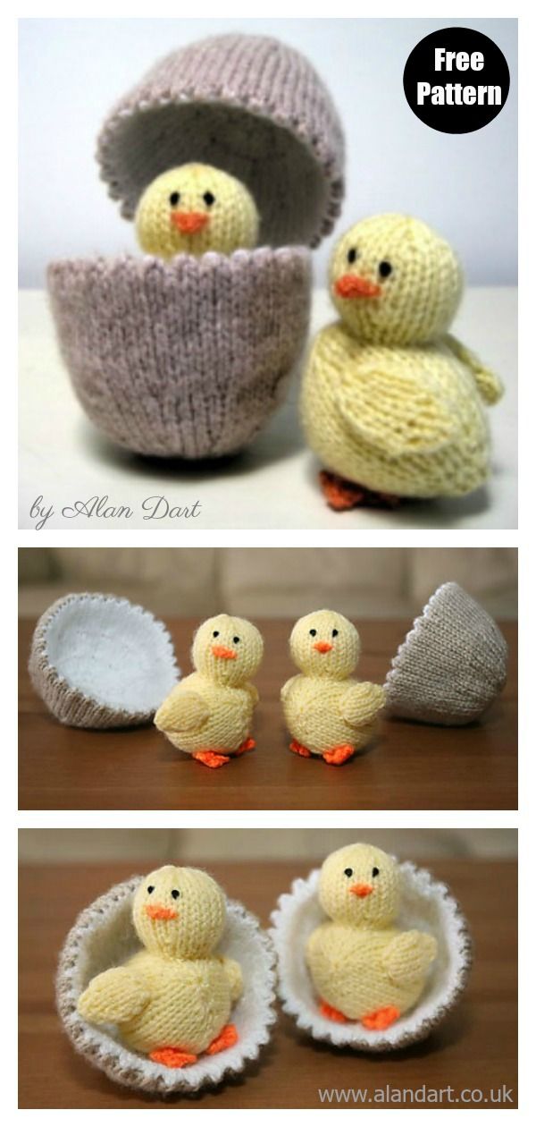 Chick and egg free knitting pattern