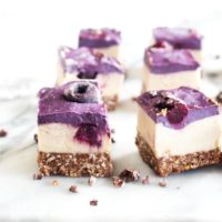 Easy chocolate berry cheesecake slices recipe