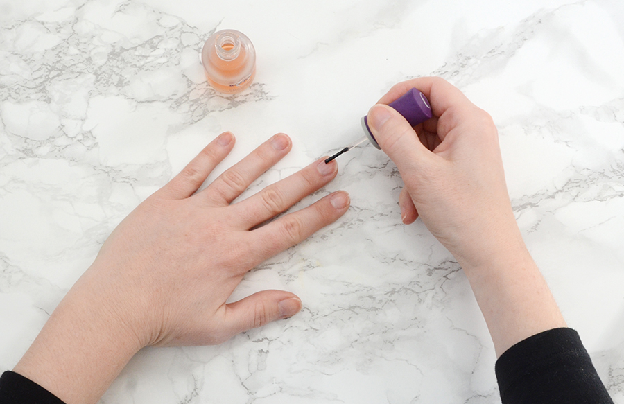 Galaxy nails manicure tutorial step 1