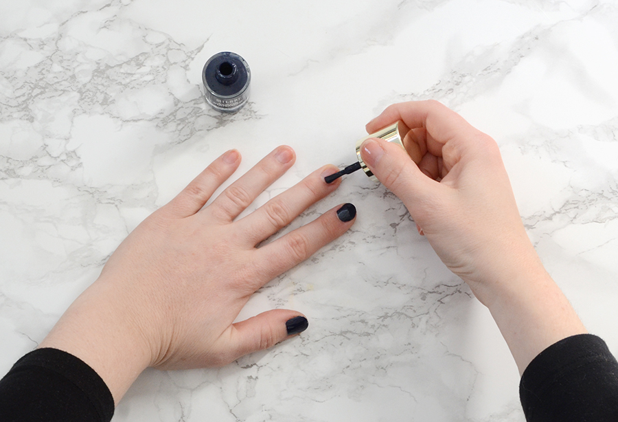 Galaxy nails manicure tutorial step 2