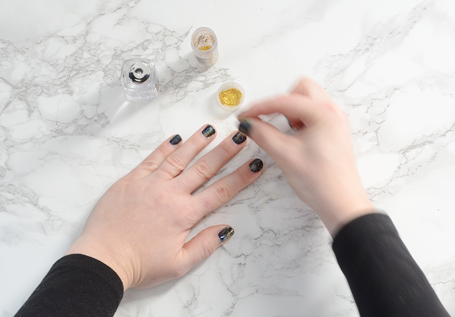 Galaxy nails manicure tutorial step 6