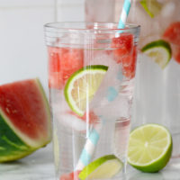 Infused water ideas watermelon lime 2