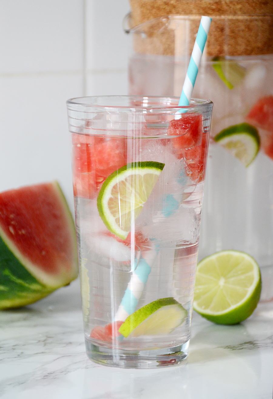 Infused water ideas watermelon lime 2