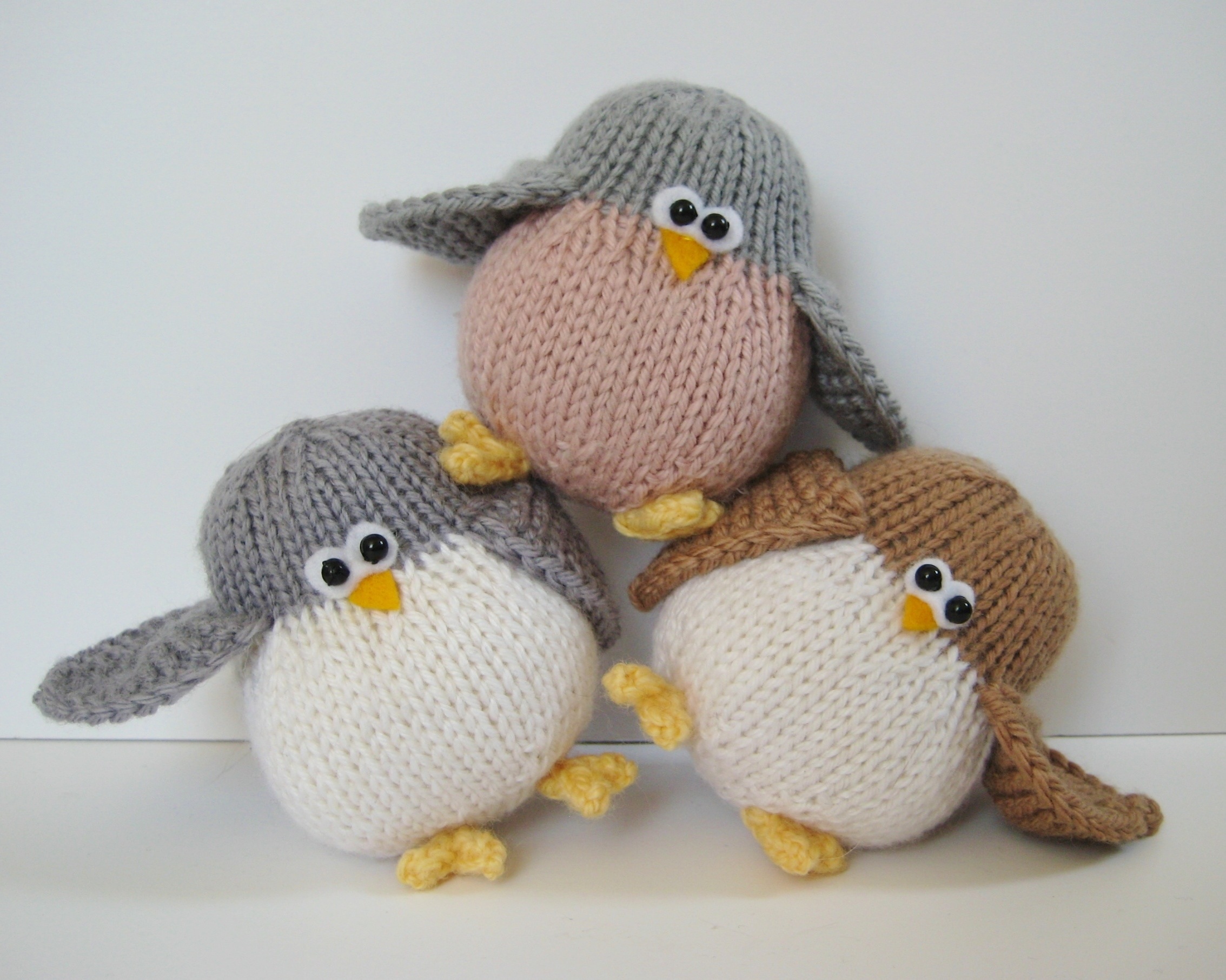 hand knitted soft toys