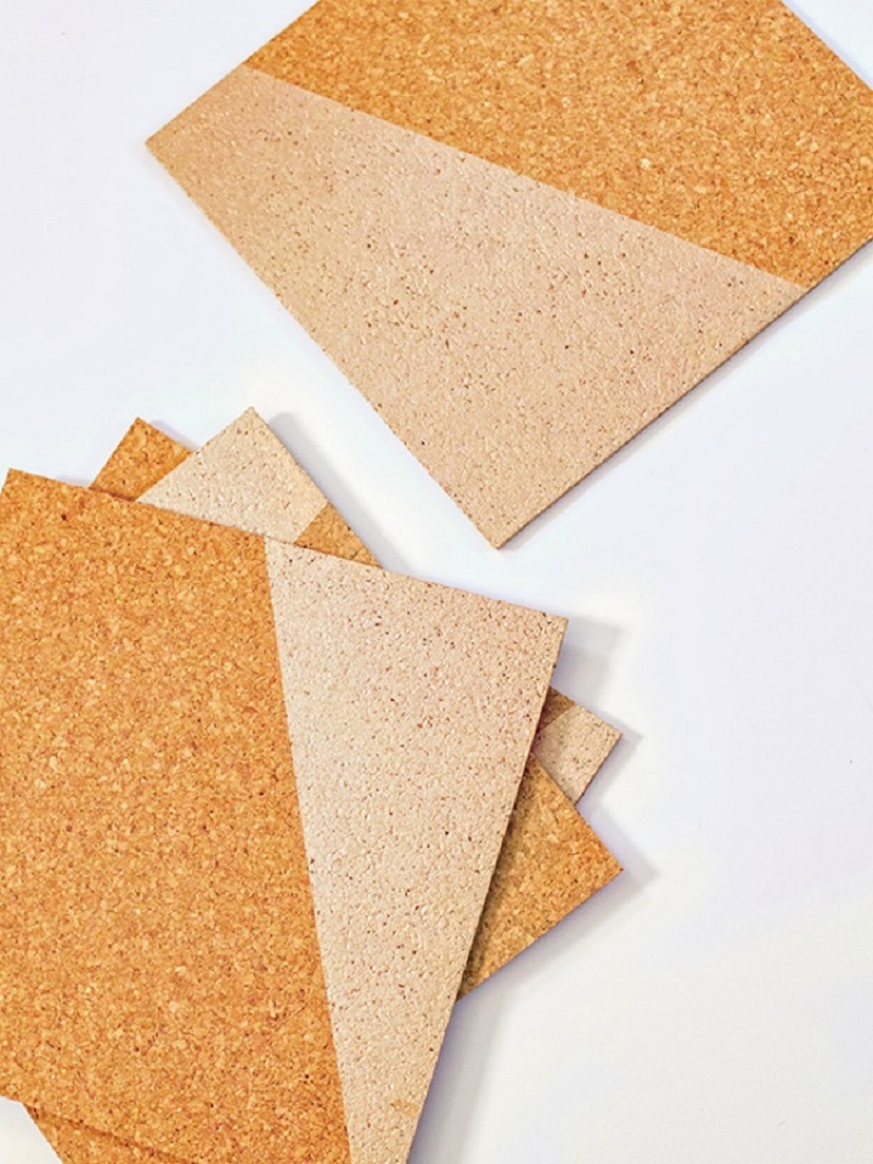 Painted cork placemats