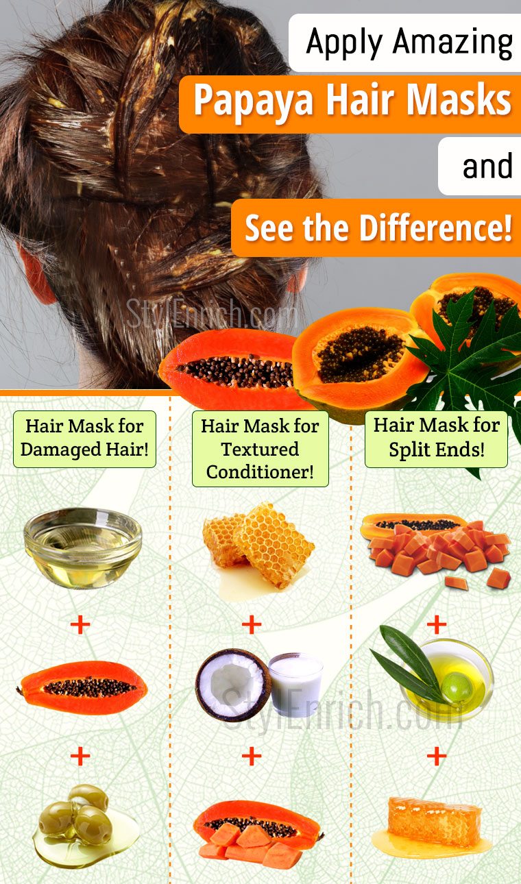 Papaya hair mask