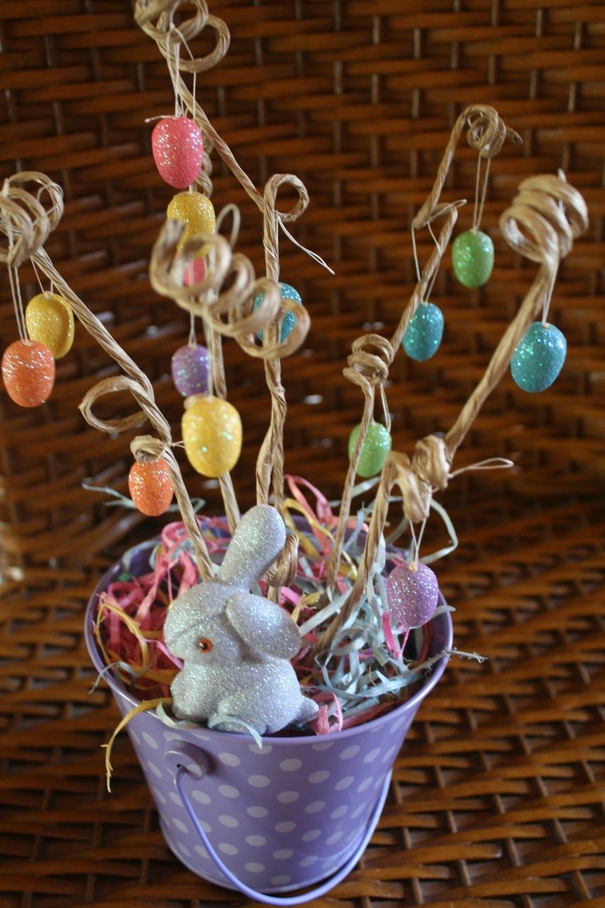 Paper-Covered Wire Stem - Vintage Easter Tree