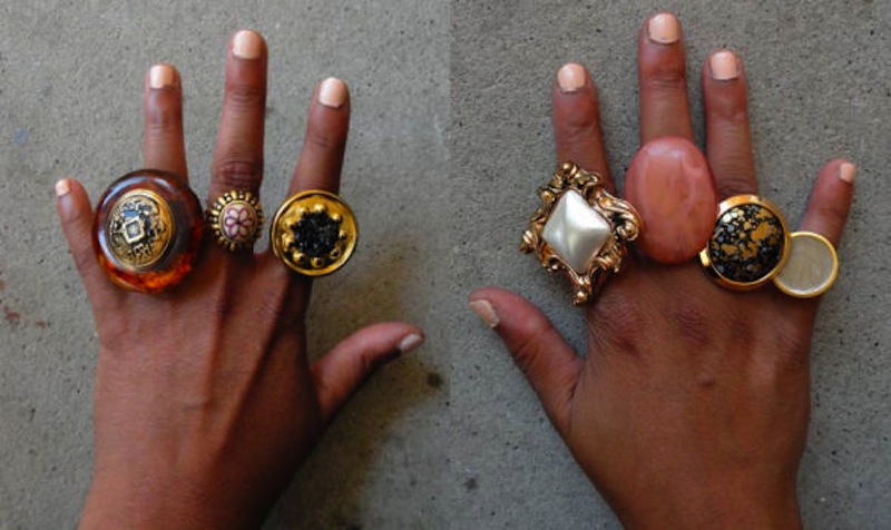 Statement button rings